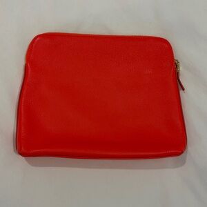 India Hicks Insider Pouch Bright Orange